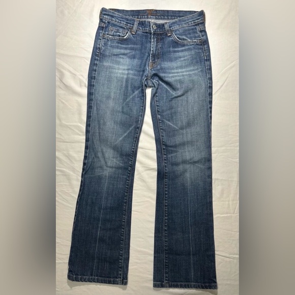 7 For All Mankind Denim - 7 for all mankind low rise jeans size 27